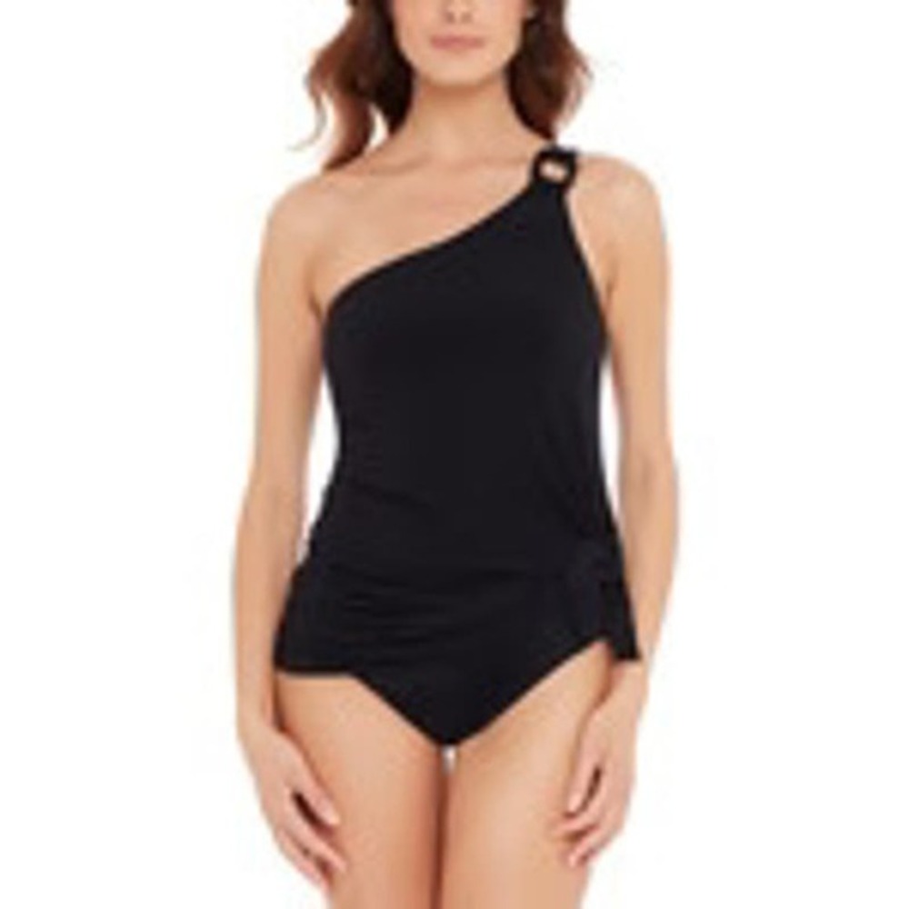 Magicsuit Women's Black Size US 08 One Shoulder‎ Top